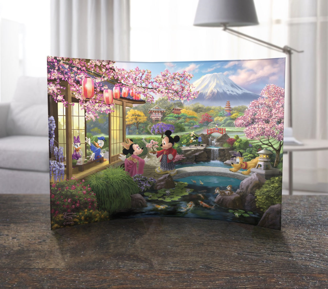 Disney (Mickey and Minnie in Japan) 10" x 7" Curved Acrylic Print ACP1007CUR846